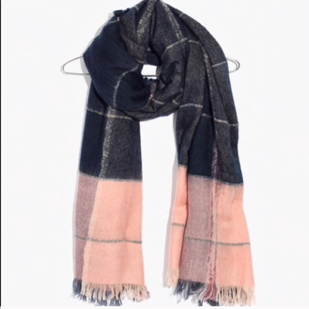 Made well brushed plaid scarf/wrap.